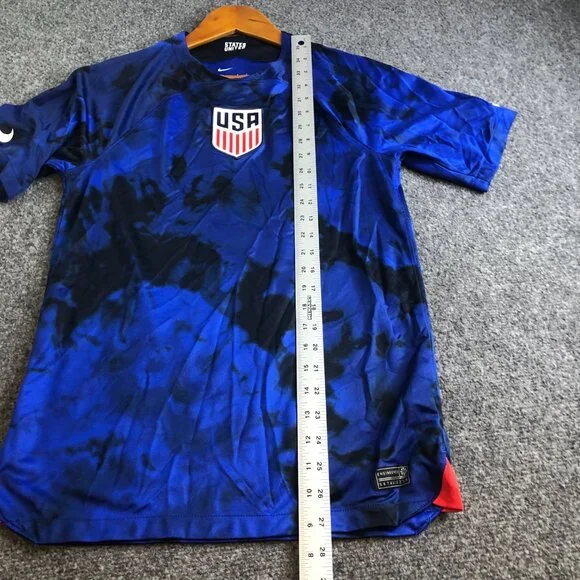 Nike USA 2022/23 Stadium Away Soccer Jersey Mens SMall Blue DN0705 USMNT - Picture 6 of 11
